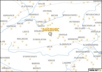 map of Dugovac