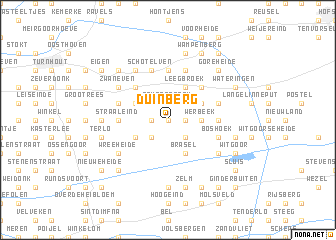 map of Duinberg