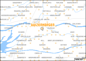 map of Duizen Morgen