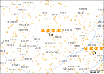 map of Dujakovići