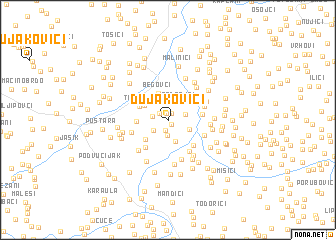 map of Dujakovići