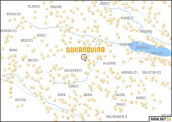 map of Dukanovina