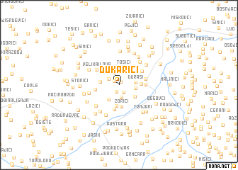 map of Ðukarići