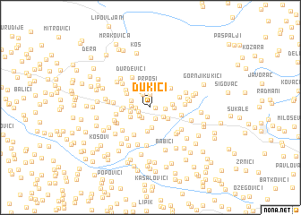 map of Dukići