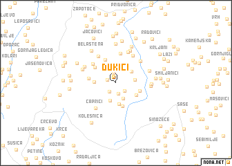 map of Dukići