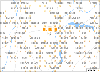 map of Dukono