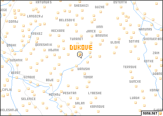 map of Dukovë