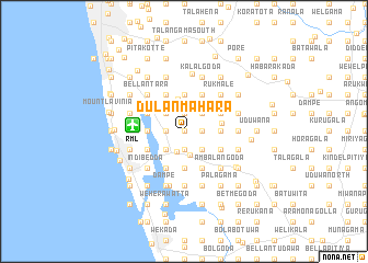 map of Dulanmahara