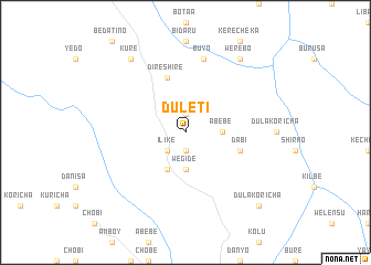 map of Duletī