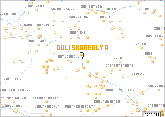 map of Dūlīskān-e ‘Olyā