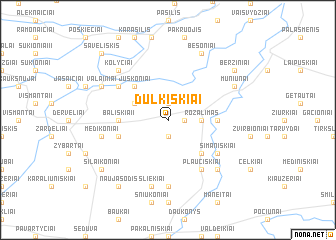 map of Dulkiškiai