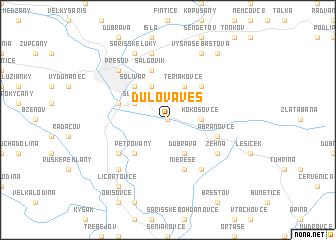 map of Dulova Ves