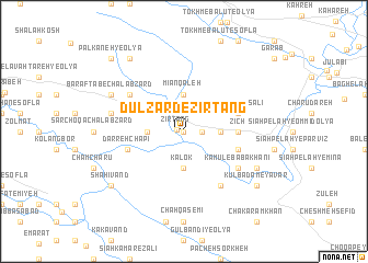 map of Dūl Zard-e Zīrtang