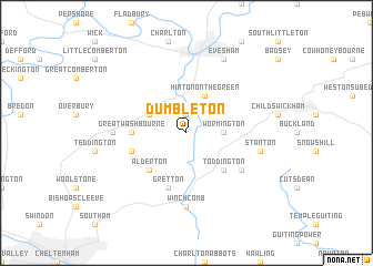 map of Dumbleton