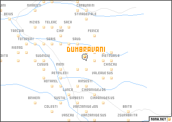 map of Dumbrăvani