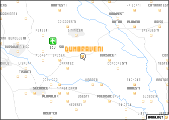 map of Dumbrăveni