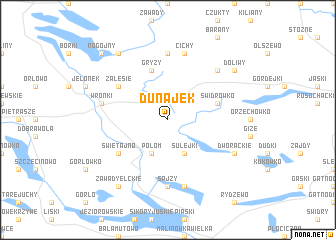 map of Dunajek