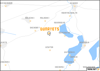 map of Dunayets