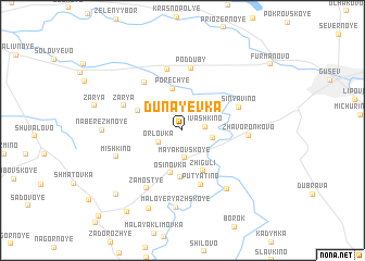map of Dunayevka