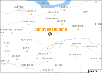 map of Dunayevshchina