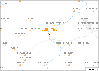 map of Dunayev