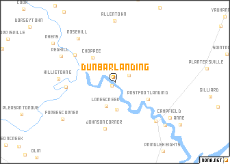map of Dunbar Landing