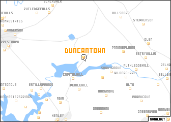 map of Duncantown