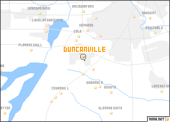 map of Duncanville
