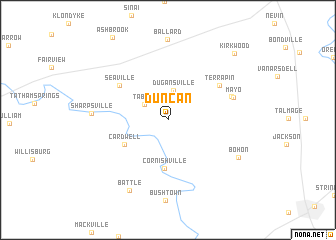 map of Duncan