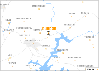 map of Duncan