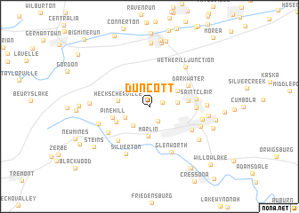 map of Duncott