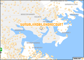 map of Dundalk Mobile Home Court