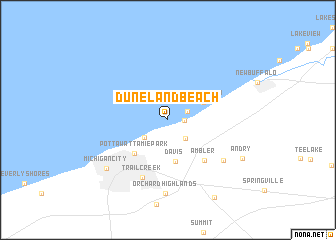 map of Duneland Beach