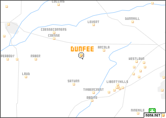 map of Dunfee