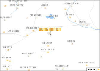 map of Dungannon