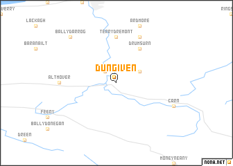 map of Dungiven