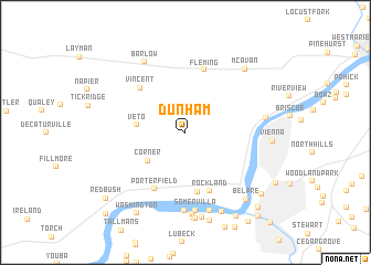 map of Dunham