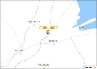 map of Dunhuang