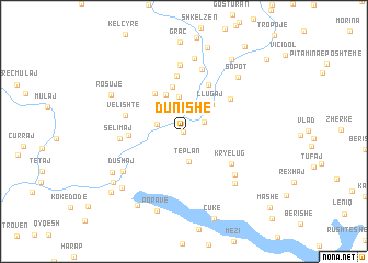 map of (( Dunishë ))