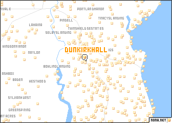 map of Dunkirk Hall