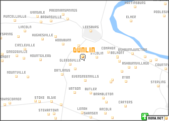 map of Dunlin