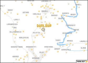 map of Dunloup