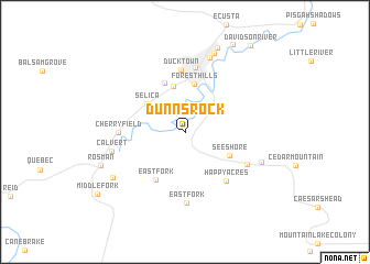 map of Dunns Rock