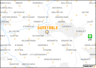 map of Dunstable