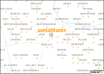 map of Dun-sur-Auron