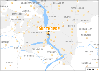 map of Dunthorpe