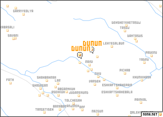 map of Dūnūn
