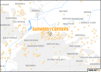 map of Dunwoody Corners