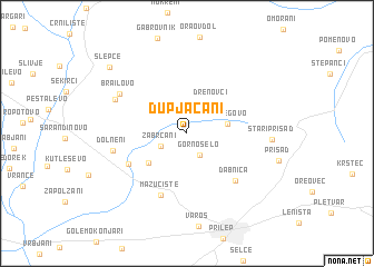map of Dupjačani