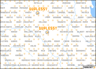 map of Duplessy